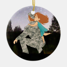 Baisers pour l'ornement de Noël de papa