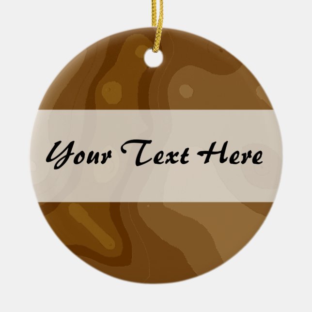 Ornement Rond En Céramique Bande centrale 03 (Devant)