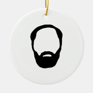 Ornement Rond En Céramique barbe