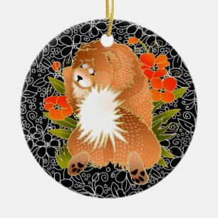 ORNEMENT ROND EN CÉRAMIQUE BINDI MINGSIE CHOW ORNAMENT
