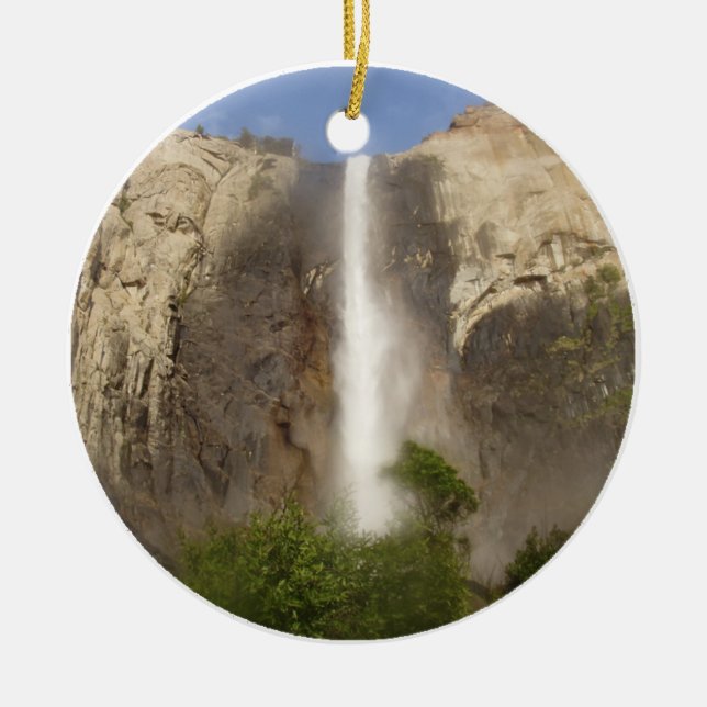 Ornement Rond En Céramique Bridalveil tombe Yosemite (Devant)