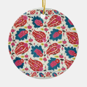Ornement Rond En Céramique Broderie, turc (textile)