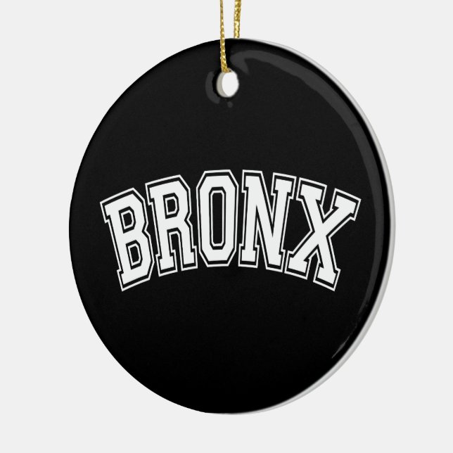 ORNEMENT ROND EN CÉRAMIQUE BRONX (Gauche)