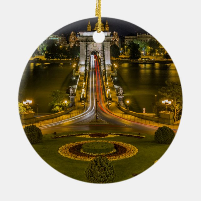 Ornement Rond En Céramique Budapest, Hongrie (Dos)
