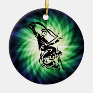 Ornement Rond En Céramique Cadeau Rollerblade cool
