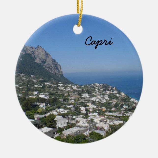 Ornement Rond En Céramique Capri, Italie (Devant)