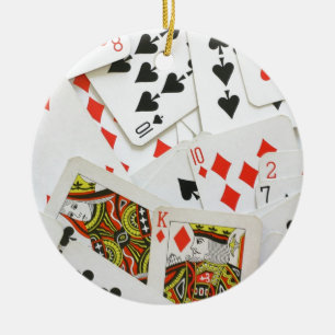 Ornement Rond En Céramique Cartes de jeu