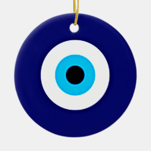 Ornement Rond En Céramique Charme d'oeil mauvais