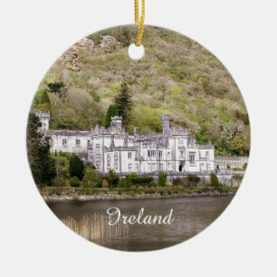 Ornement Rond En Céramique Château d'abbaye de Kylemore en Irlande