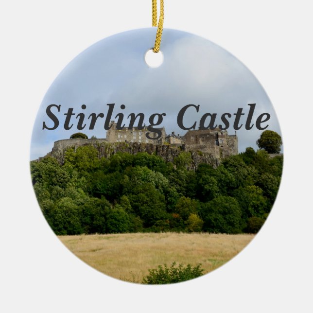 Ornement Rond En Céramique Château de Stirling (Devant)