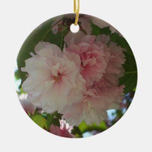 Ornement Rond En Céramique Cherry Tree I Spring Floral