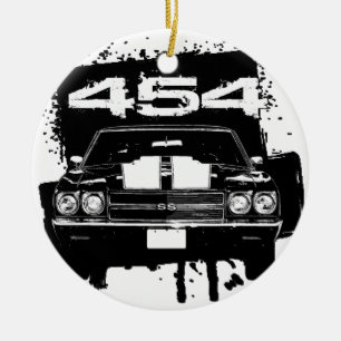 Ornement Rond En Céramique Chevelle 454