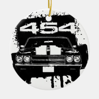 Ornement Rond En Céramique Chevelle 454
