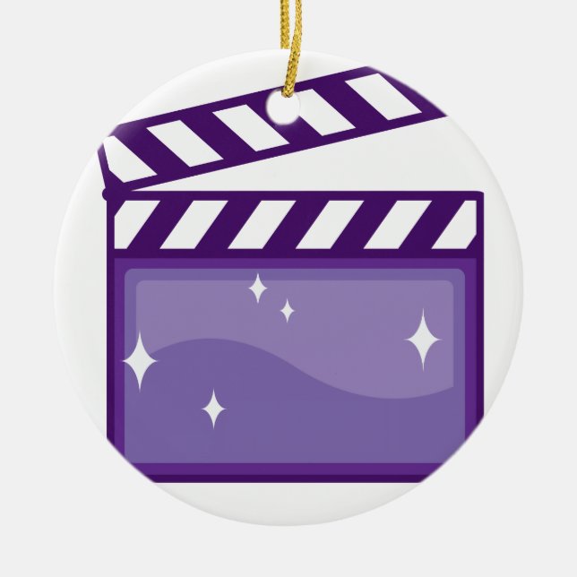 Ornement Rond En Céramique ClapperMovieVector.pdf (Devant)