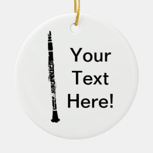 Ornement Rond En Céramique Clarinet personnalisé