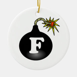 Ornement Rond En Céramique Classique de FBomb
