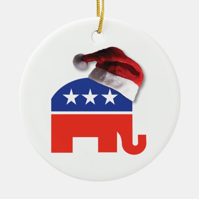 Ornement Rond En Céramique Conservateur de Noël (Devant)