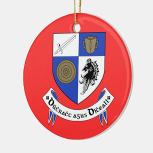 Ornement Rond En Céramique County Monaghan, Ireland Christmas Ornament
