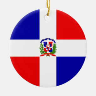 Ornement Rond En Céramique Coût bas ! La République Dominicaine