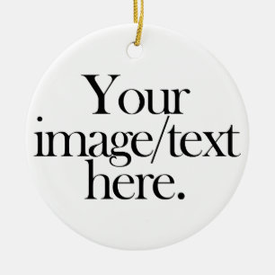 Ornement Rond En Céramique Créez vos propres