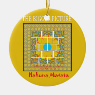 Ornement Rond En Céramique Créez votre propre image colorée plus grande