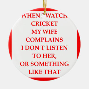 ORNEMENT ROND EN CÉRAMIQUE CRICKET