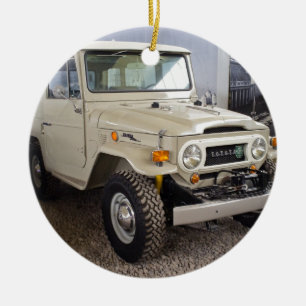 Ornement Rond En Céramique Croiseur BJ40 de terre de Toyota