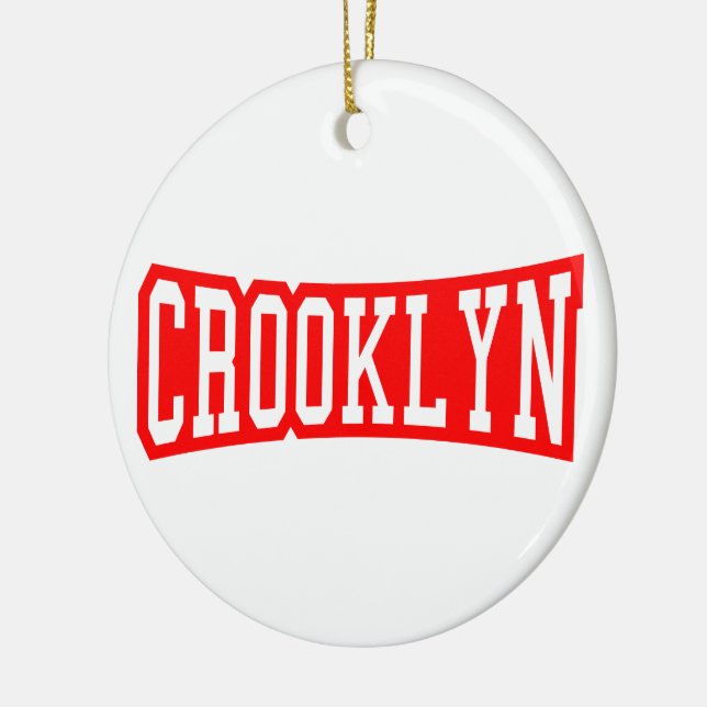 ORNEMENT ROND EN CÉRAMIQUE CROOKLYN, NYC (Gauche)