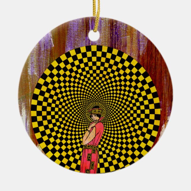 Ornement Rond En Céramique Daliance de Michael Moffa (Devant)