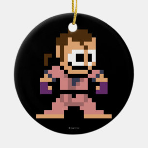 Ornement Rond En Céramique Dan à 8 bits