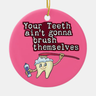 Ornement Rond En Céramique Dentiste