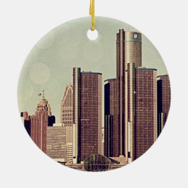 ORNEMENT ROND EN CÉRAMIQUE DETROIT (Dos)
