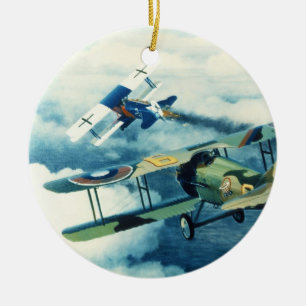 Ornement Rond En Céramique Deux vers le bas à la gloire par William S.