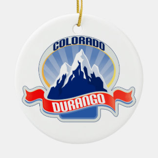 Ornement Rond En Céramique Durango le Colorado