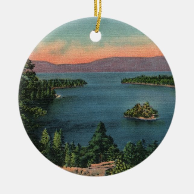 Ornement Rond En Céramique Emerald Bay - Lake Tahoe Orament (Devant)