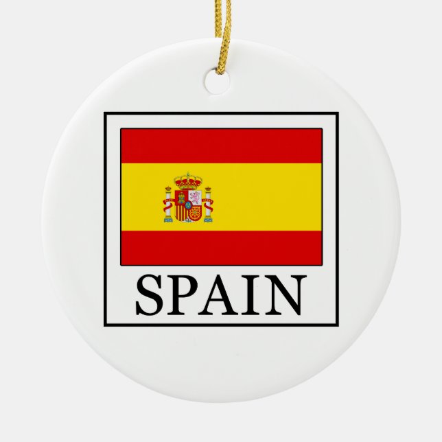 Ornement Rond En Céramique Espagne (Devant)