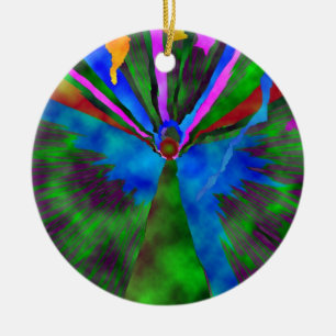 Ornement Rond En Céramique Et voyez l'ange du seigneur…