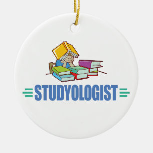 Ornement Rond En Céramique Étudiant drôle