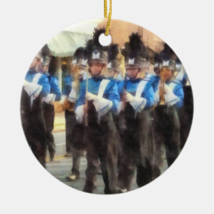 Ornement Rond En Céramique Fanfare