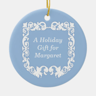 Ornement Rond En Céramique Faux jasperware