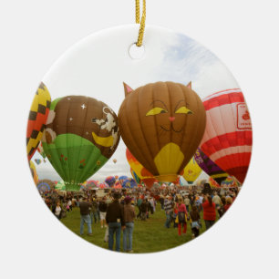 Ornement Rond En Céramique Fest de ballon