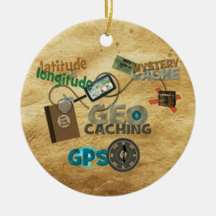 Ornement Rond En Céramique Fièvre géocache - Personnaliser