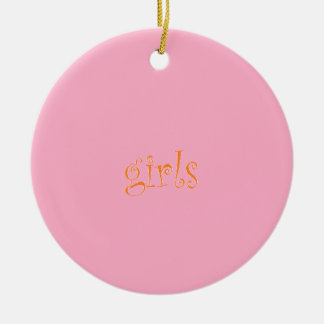Ornement Rond En Céramique filles