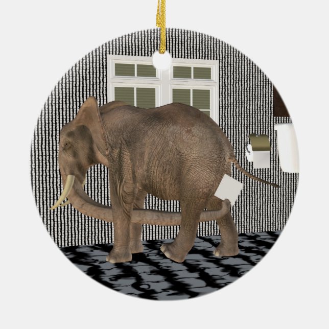 Ornement Rond En Céramique Finalement, ménage rompu (Dos)