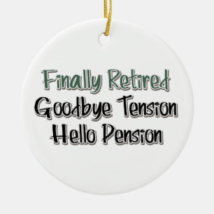Ornement Rond En Céramique Finalement Retraité : Adieu Tension, Bonjour Pensi