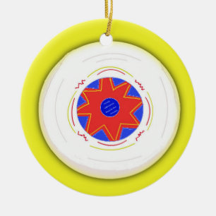 Ornement Rond En Céramique Frisbee Cool