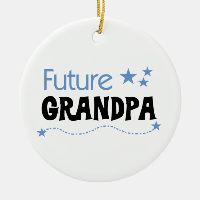 Ornement Rond En Céramique Futurs tee-shirts et cadeaux grand-pa (Devant)