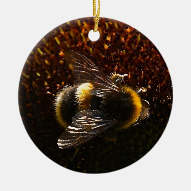 Ornement Rond En Céramique Gaffez l'abeille (Devant)