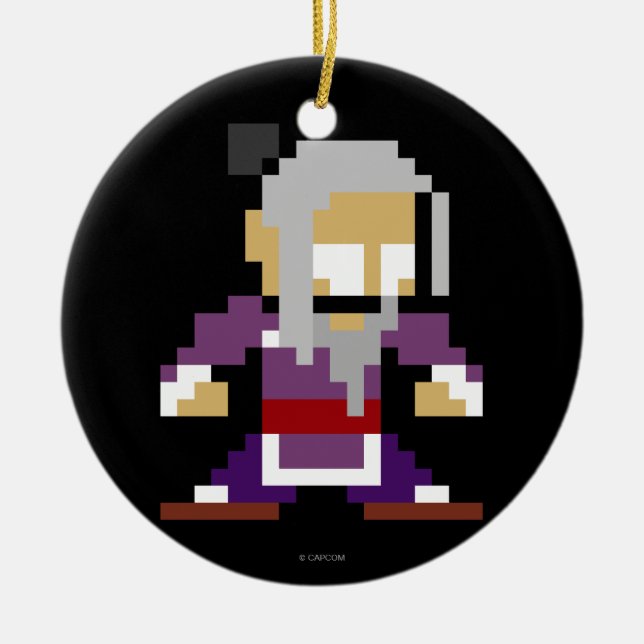 Ornement Rond En Céramique GEN à 8 bits (Devant)