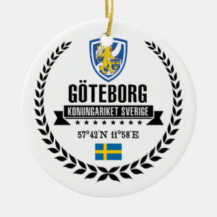 Ornement Rond En Céramique Göteborg